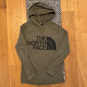 Boys Olive Green North Face Hoodie Size M. Excellent Condition.